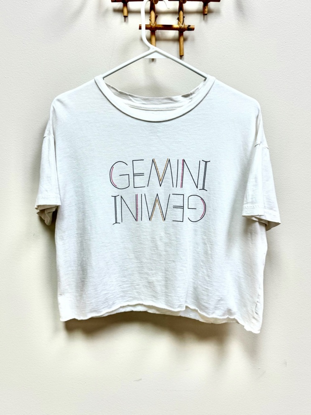Aerie ♊️ Real Soft GEMINI Astrological Sign Crop Tee
